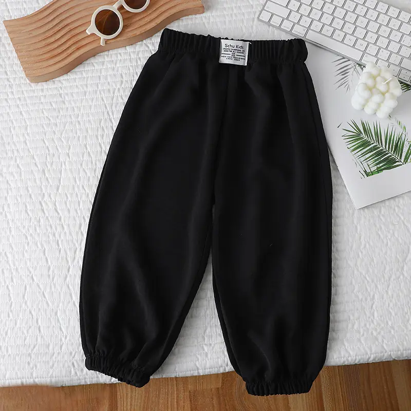New Trousers Anti Mosquito Pants Summer Children's Trousers Thin Boys Girls' Wide-Leg Pants Baggy Pants Baby outside 1