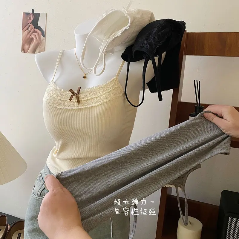 Áo Yếm Màu Xám Viền Ren, Dành Cho Nữ, Có Đệm Ngực, Thích Hợp Cho Bên Trong Hoặc Có Thể Mặc Ngoài Trời, Thiết Kế Ngắn Ôm Sát, Phong Cách Độc Đáo, Dễ Thương Và Gợi Cảm, 12k Đánh Giá Tích Cực, Thích Hợp Cho Phụ Nữ 2