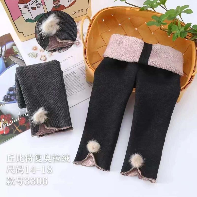 Quần legging lót lông cho bé gái hàng qc