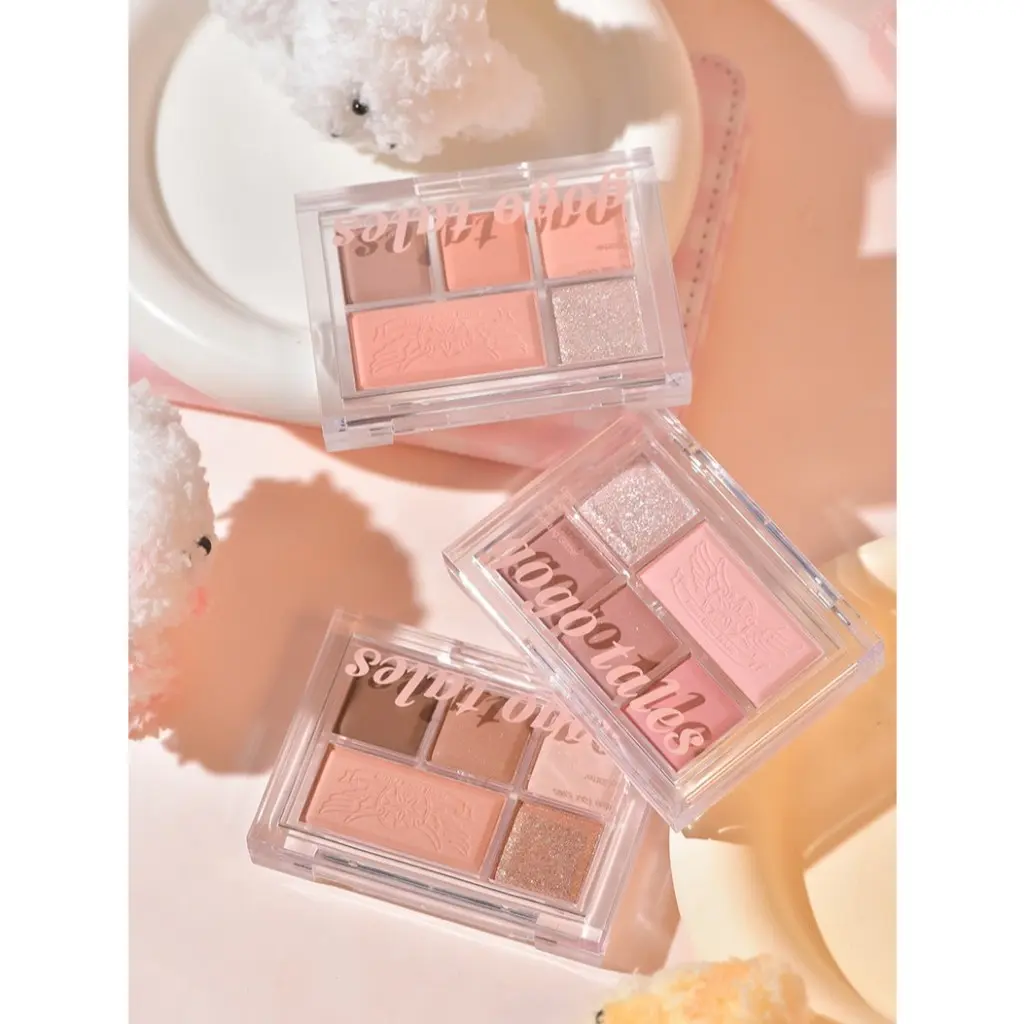 [GOGO TALES] Bảng Mắt 5 Ô GOGO TALES Caro Hồng Pastel Nhũ Lì Soft Mist Color Eyeshadow Palette (GT630) Trang Điểm Women Cosmetic Mỹ Phẩm