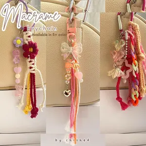 Gantungan Tas Tali Manik Beads/ Keychain Macrame/ Bag Charm Tali Manik MACTP