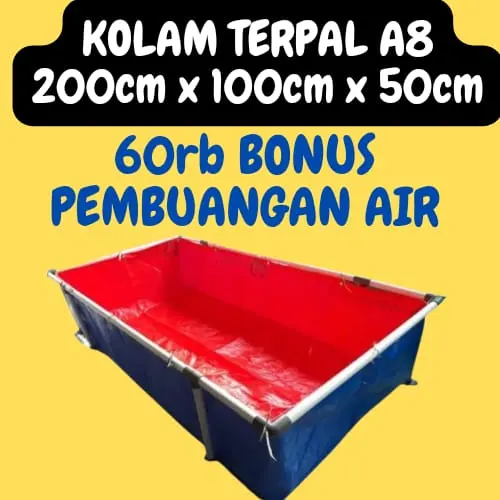 KOLAM TERPAL MURAH DAN GRATIS PEMBUANGAN AIR
