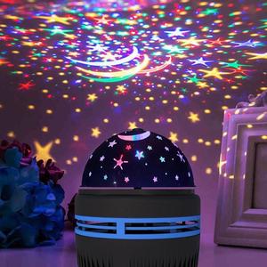 LED Projector Night Light, USB Plug Rotating Night Light, RGB Table Light for Bedroom Decor, Colorful LED Light