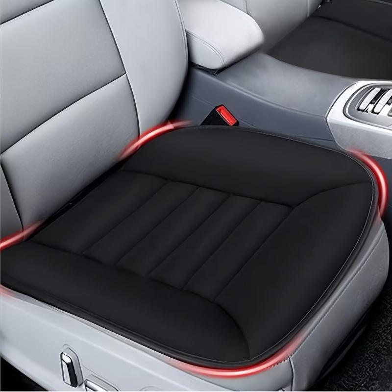 TikTok Shop Car Seat Cushion Pad 1.2 Thick Comfort Seat Protector for Car Driver Seat Office Chair Home Use Memory Foam Seat Cushion with Non Slip Bottom 19.3 x 18.1 Black