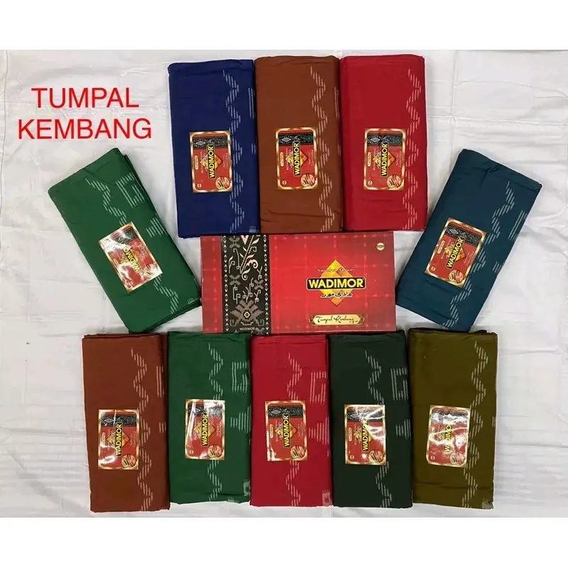sarung wadimor dewasa motif tumpal kembang Muslim Pria Tenun Tebal