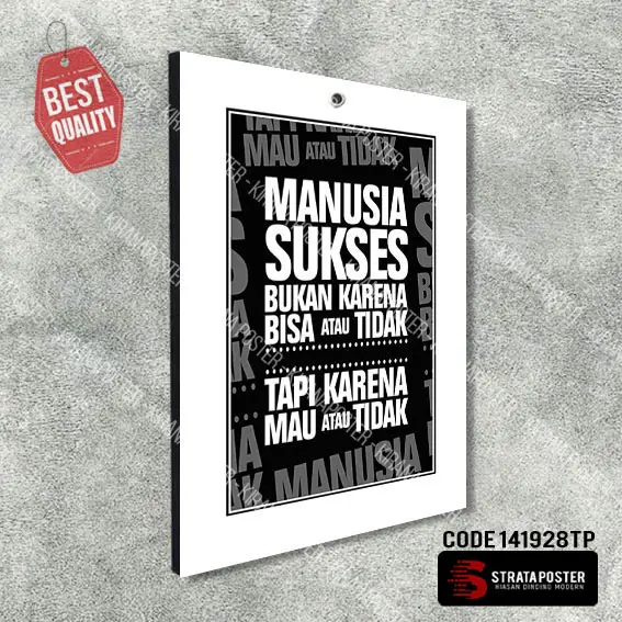 Hiasan dinding Poster kata motivasi Dekorasi ruangan Wall decor Paper 6