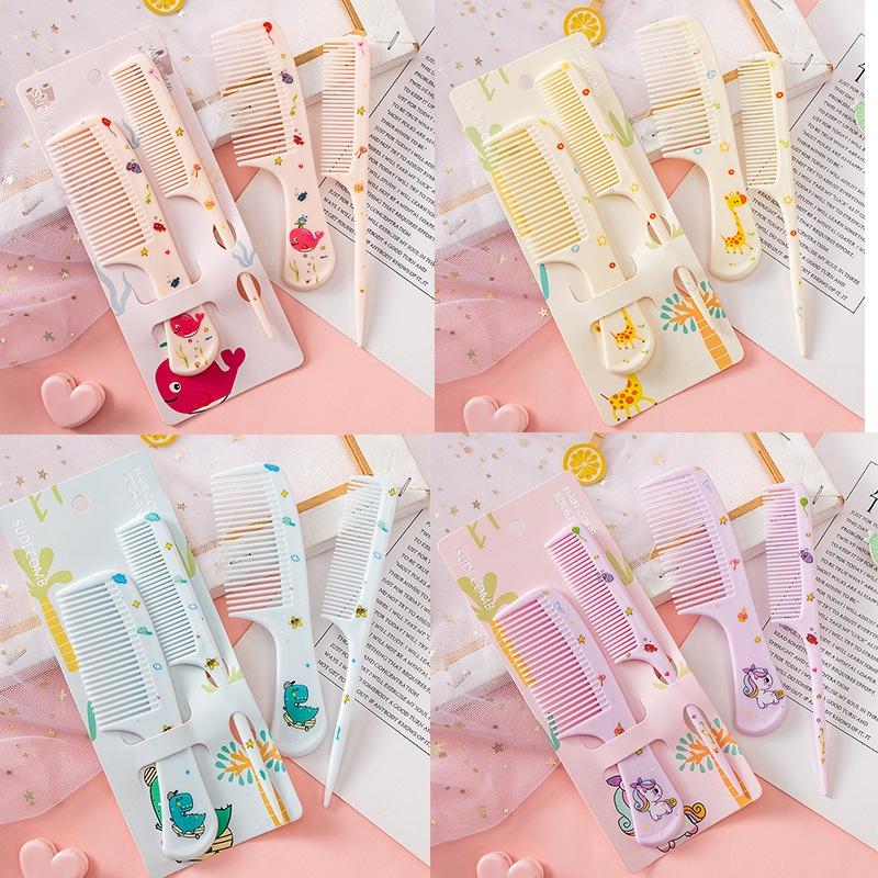 Combo 2 lược chải tóc nhựa họa tiết cute NiA shop PK074