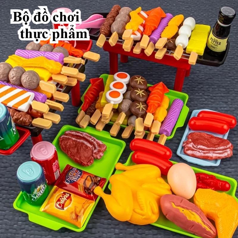  Bộ Đồ Chơi Nướng Bánh Nhà Bếp 109 CÁI Thiết Bị Nấu Ăn Vui Nhộn Cho Bé Mô Phỏng Bộ Đồ Chơi Nấu Ăn Tiệc Tùng 