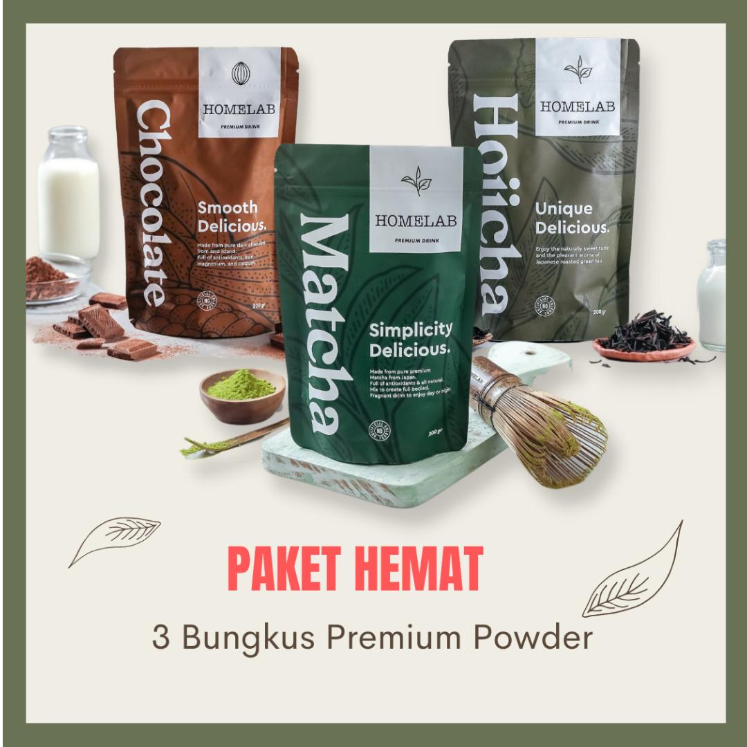 Paket Bubuk Matcha / Chocolate / Hojicha 10
