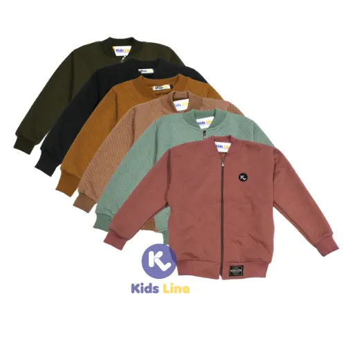 Jacket Bomber Comfy Anak Laki-Laki Dan Perempuan Usia 2-8 Tahun Bahan Katun Kids