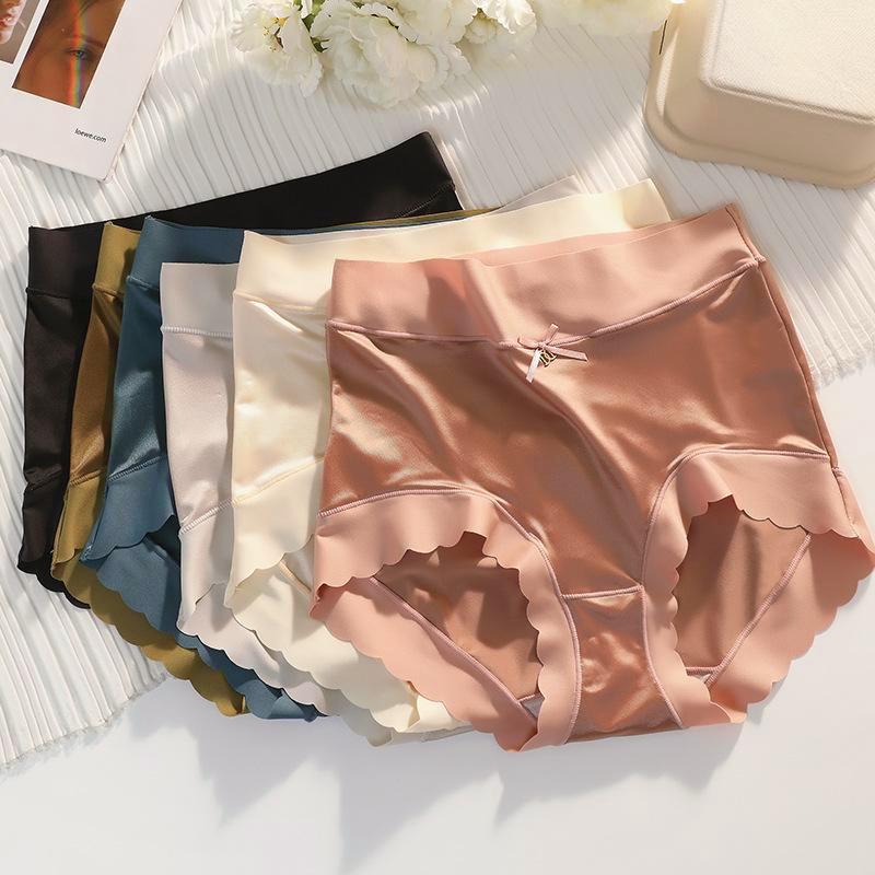 Product Introduction of Sét 5 Quần Lót Nữ Cao Cấp Cạp Cao Su Lụa Satin Chất Mềm Mát Women 4