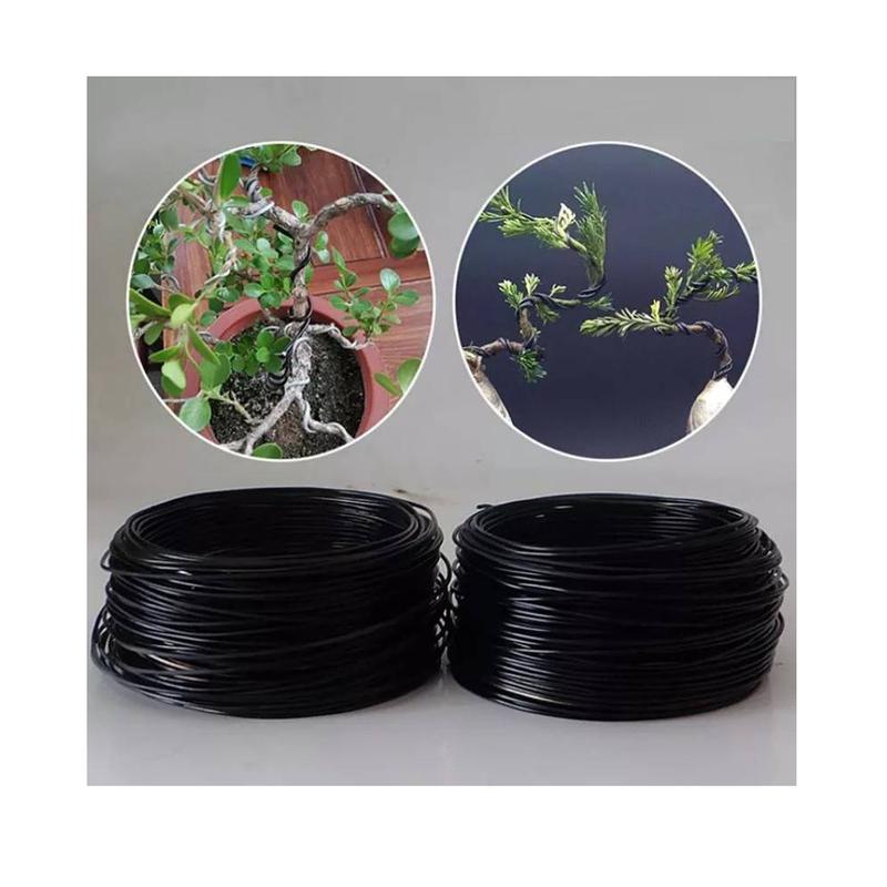 Cuộn 200g Dây nhôm đen uốn cây cảnh bonsai mềm dẻo từ 1.5ly đến 4ly uốn cây