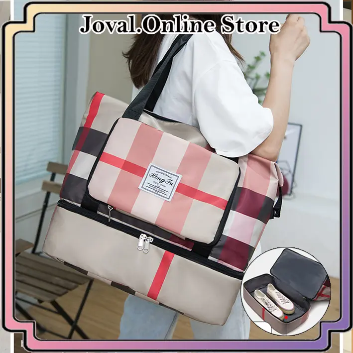 TAS TRAVEL LIPAT DUFFEL BAG GYM BAG TRAVEL BAG Drawstring Bag duffle  bag travel  bag
