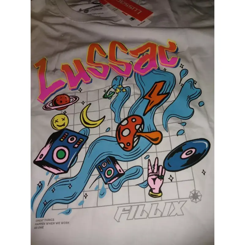LUSSAC X FILLIX T-shirt Distro T-shirt Men's Cotton Combed 24s ~FREE STICKER Kaos Printing Soft High Baju Pendek Pria Polos Tee Oversize 3