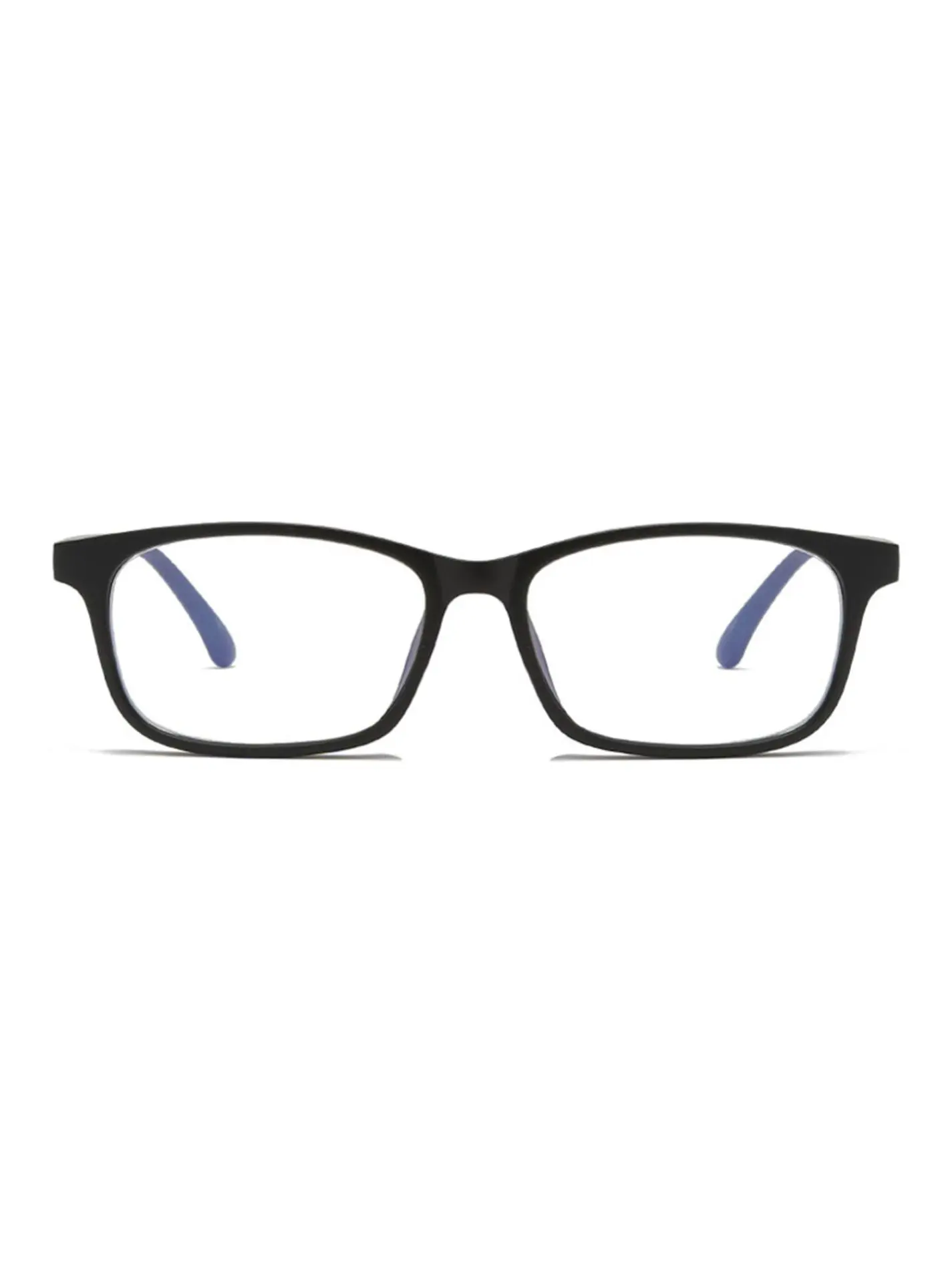 Unisex Simple Style Plain Color Rectangle Frame Eyeglasses, Casual Trendy Anti-blue Light Eyeglasses for Everyday Use, Fashion Accessories for Outdoor Activities