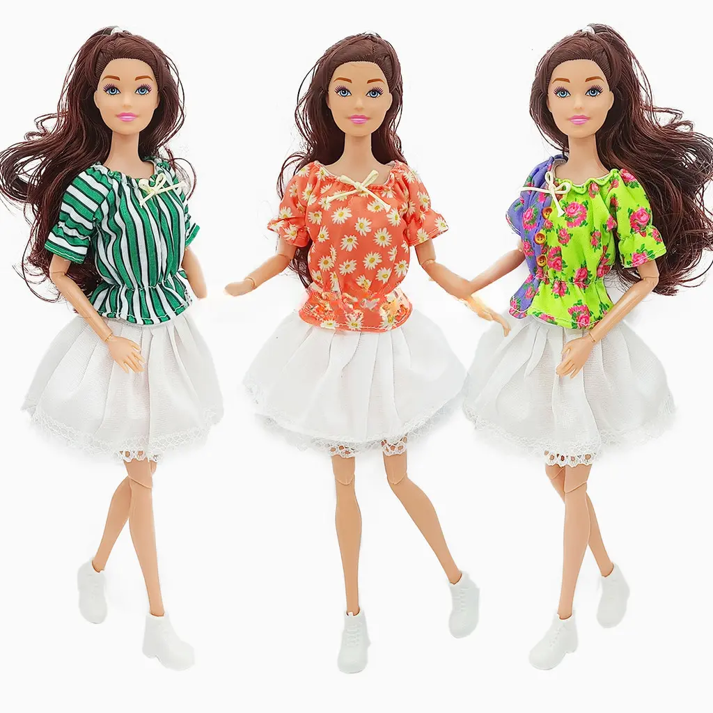 Suitable for 30cm Barbie Doll Clothing  Pleated Skirt Sweet Style 11 Inch Dress Change