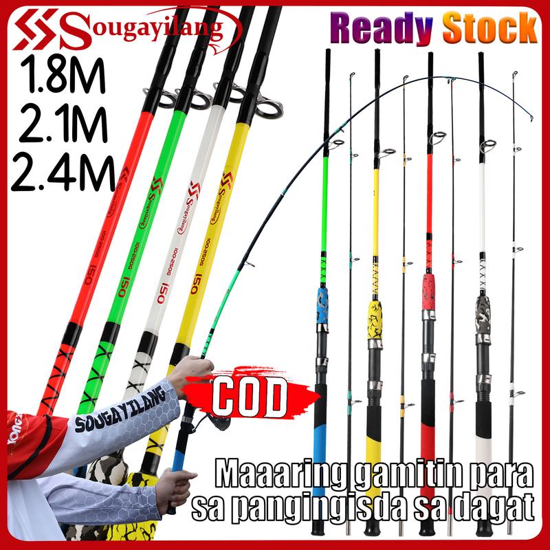 Sougayilang [COD] Fishing Rods 4 Colors 2 Sections 1.5M-2.4M - TikTok ...