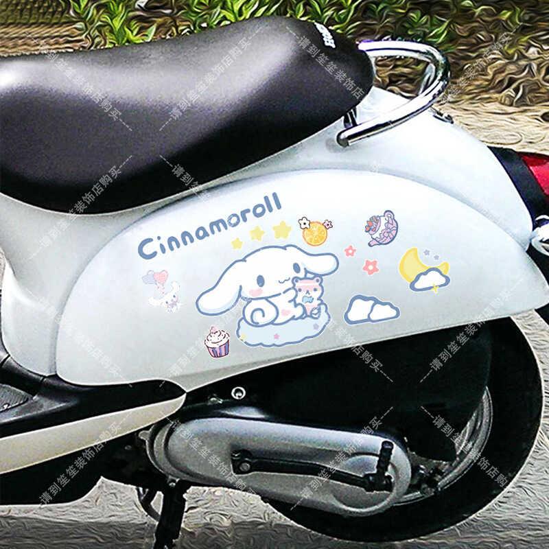 Product Introduction of Cartoon Cute Jade Guigou Electric Car Motorcycle  Lage Case Notebook Computer Decorative Sticker 6