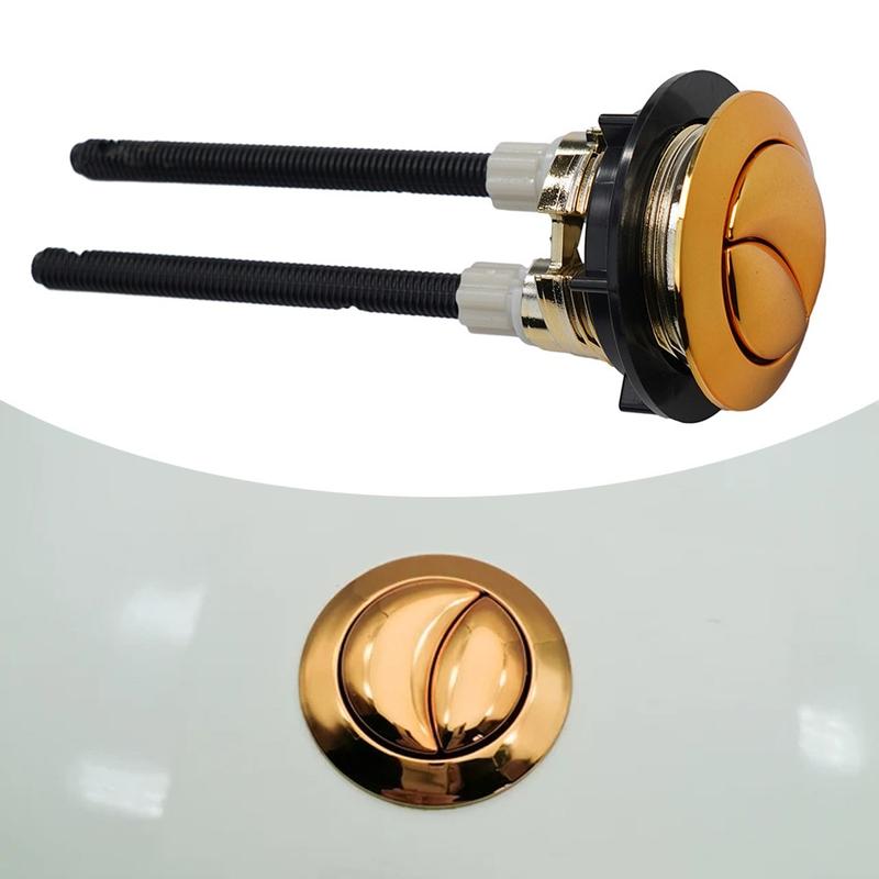 38mm Gold Toilet Push Button for Mechanical Top Flush Valve Dual Flush 6