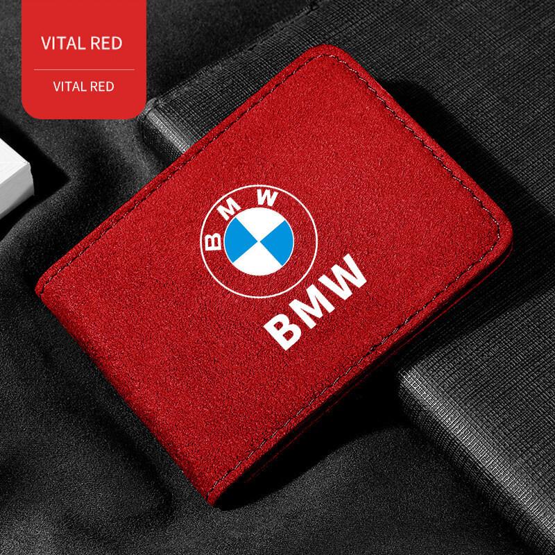 Vỏ Da Giấy Phép Lái Xe BMW, Chất Liệu Da Lộn, Vỏ Bảo Vệ, Thiết Kế Sáng Tạo Cá Tính, Gói Giấy Phép Xe 2