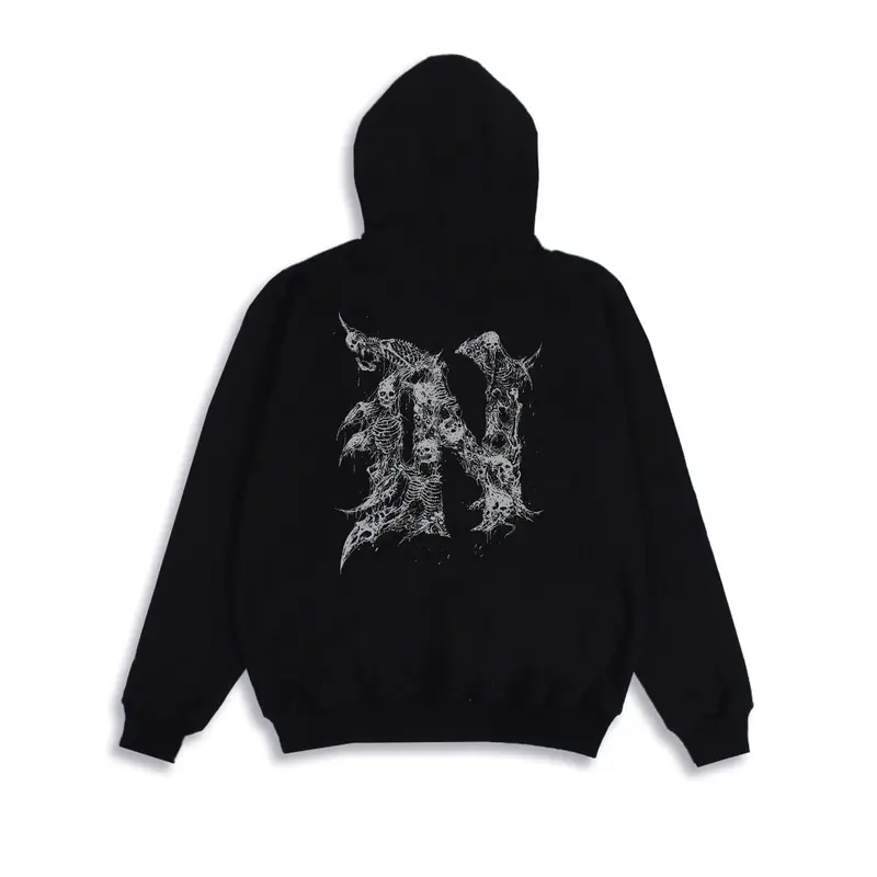 Noisome Sweater Hoodie - Thorn - Hitam High Pria Fleece 0