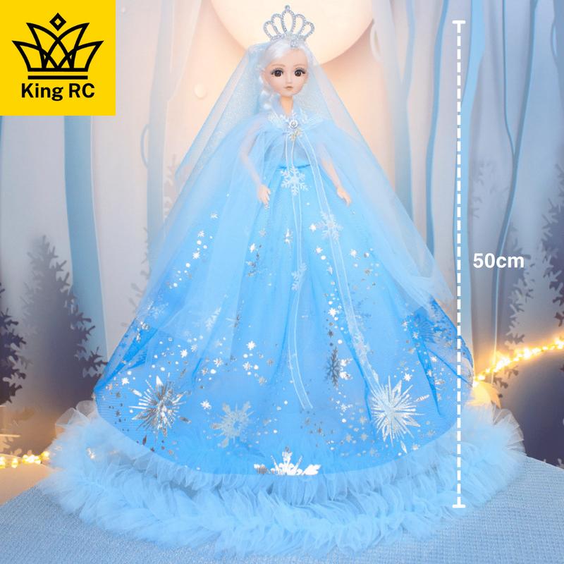  Búp Bê Công Chúa Elsa Xinh Đẹp Cho Bé Gái Cỡ Lớn Cả Váy Dài 50cm Các Khớp Cử Động Tóc Màu Siêu Xinh  King RC  BB01 Toy Đồ Chơi 