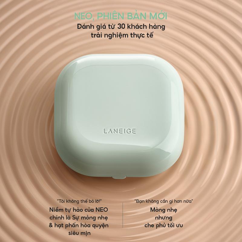 [LANEIGExSEUNG THẢO] [Phiên bản mới] Phấn nước trang điểm siêu nhẹ che khuyết điểm mịn lì LANEIGE NEO Cushion Matte 15gx2 Kèm lõi thay thế Cosmetic Mỹ Phẩm Women 4