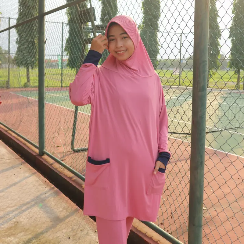 Hijab Lengan, Jilbab Lengan, Jilbab bergo praktis, Jilbab terusan, hijab syar'i kerudung nyaman syari  instan  Panjang Muslim 6