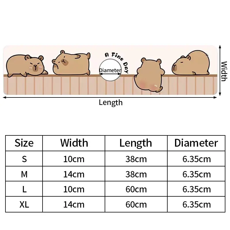 Tấm Thoát Nước Vòi Hoa Sen, Thiết Kế Hoạt Hình Capybara, Sáng Tạo, Tấm Thoát Nước Nhà Bếp, Đồ Dùng Phòng Tắm 7