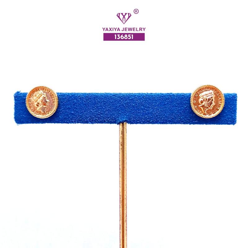 Product Introduction of Yaxiya Anting Tusuk Wanita Model Koin Aksesoris 493 16