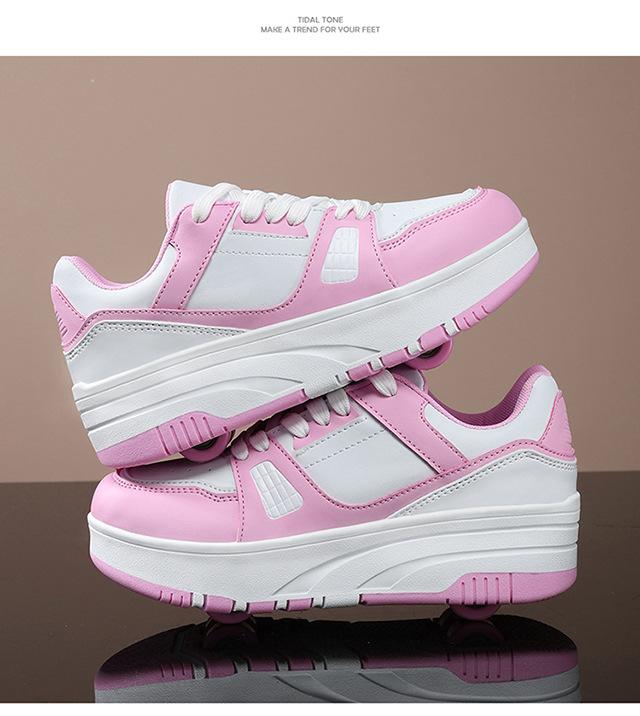 Product Introduction of Exclusive for Cross-Border Adult Heelys Women's Detachable Ultralight Children's Sports Board Shoes Boys Skate Shoes Factory Direct Sales 19