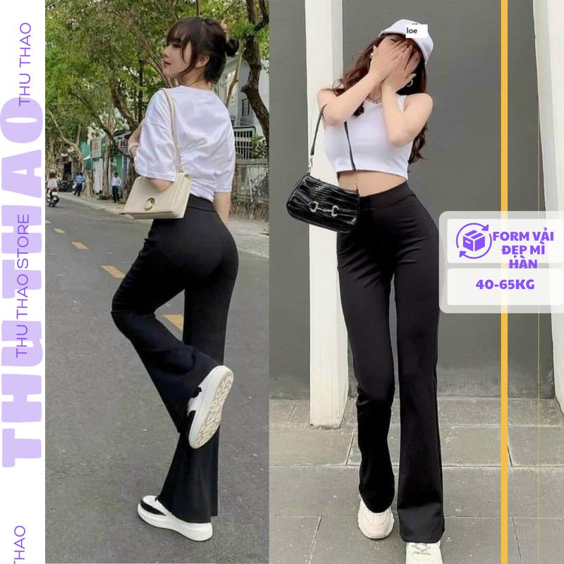  QUẦN LEGGING ỐNG LOE NÂNG Vòng 3 CHẤT UMI HÀN VẢI ĐANH DÀY DẶN CO GIÃN 4 CHIỀU XỊN. 