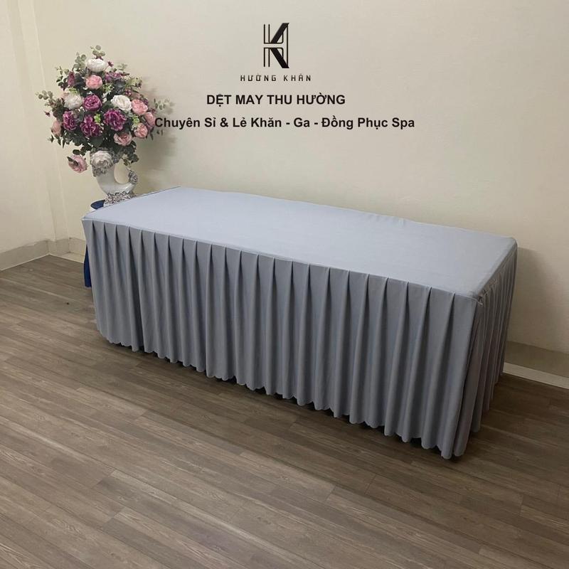 Ga giường spa, drap giường gội, nối mi, phun xăm vải Thun mềm mại, rủ đẹp - cần khoét lỗ ib shop