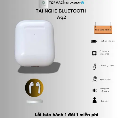 Tai Nghe Bluetooth A2 đời 2024 , định vị , đổi tên ,  kết nối tất cả các dòng điện thoại , âm thanh chất lượng cao , bảo hành 1 đổi 1 0