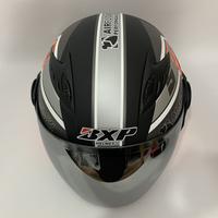 Gambar Helm Vision Jumper (Orange) Gladiator Hitam Doff - Kaca Pelangi Rainbow / Iridium / Silver / Clear - Helm Dewasa - Helm SNI - Helmet - Helem Motif Naga Biru - Vision Jumper (Orange) Hitam Doff (Clear) dari CRX Helmet Kota Administrasi Jakarta Utara 3 Tokopedia