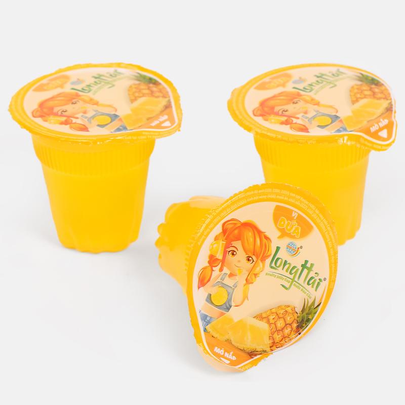 Nước rau câu Long Hải 95g/cốc đóng vỉ 05 cốc - Vị dứa Snack Ăn Vặt Food 6