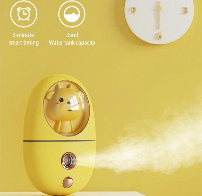 Product Introduction of Mini Nano Spray Facial Humidifier Cute Pet Handheld USB Water Replenishment Instrument Face Steamer 35ML Spray Mist Sprayer 801 1