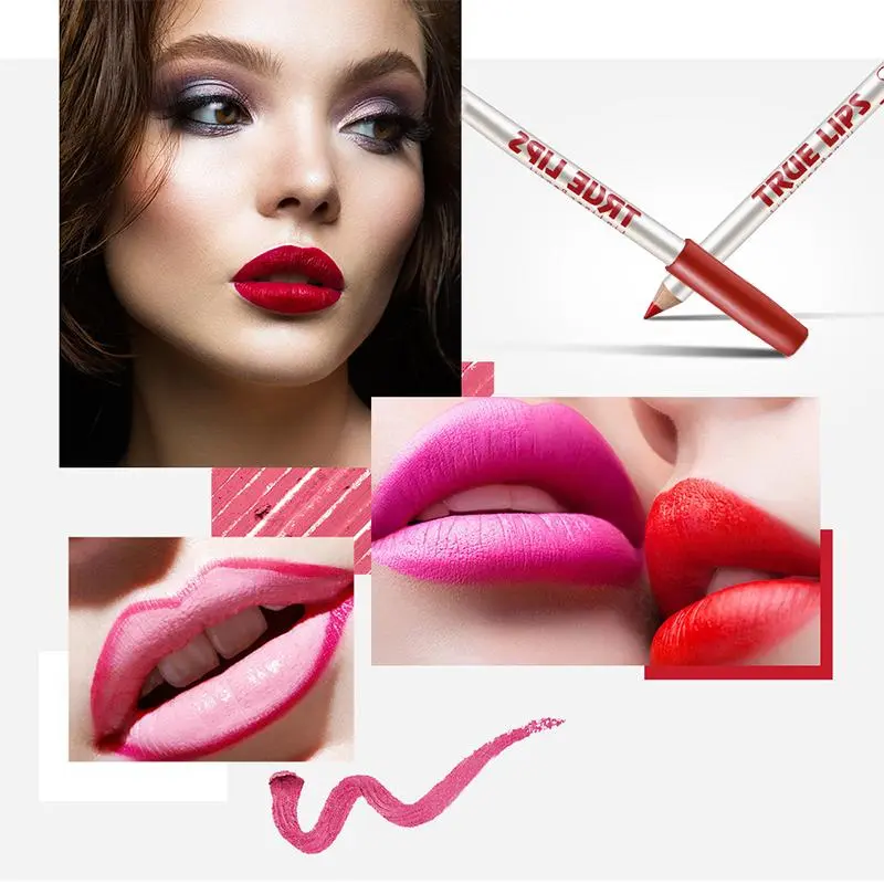 Long Lasting Lip Liner Set, 12pcs/set Matte Lip Liner Pencil, Easy Coloring Lip Liner Pen, Suitable for All Occasions Lip Makeup, Girls Makeup Accessories 7