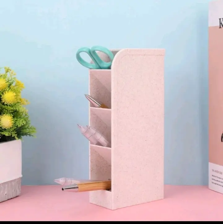 Rak mini 4 sekat rak organizer tempat alat tulis make up serbaguna 1