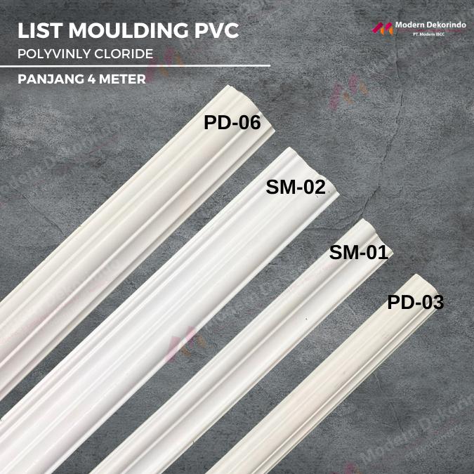 Wall moulding 4m List Dinding PVC Accesories Tembok Aestheti - Shop ...