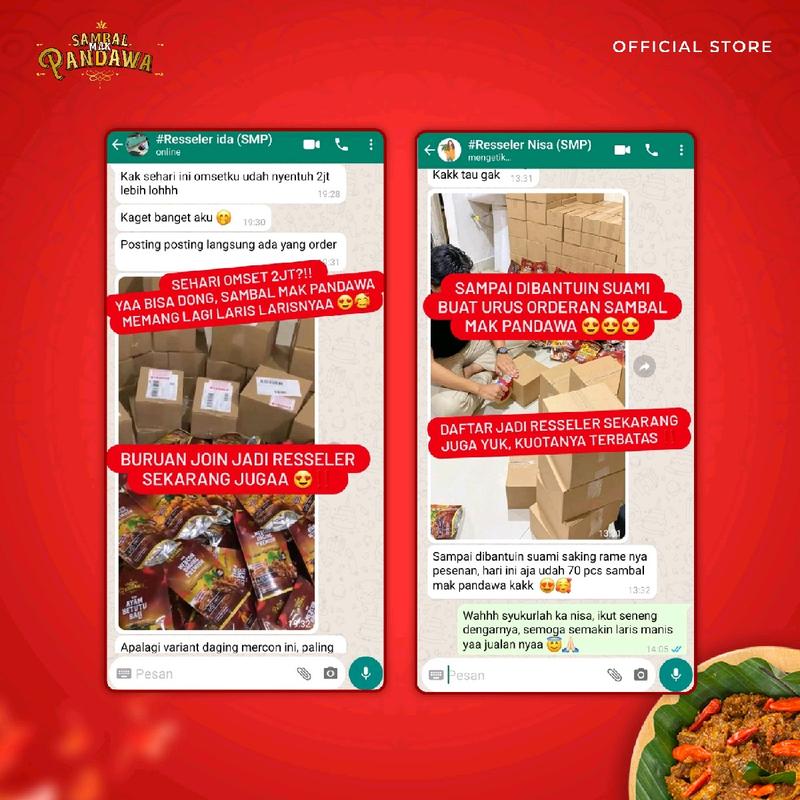 Paket Risseler Pengusaha isi 30 -Sambal Mak Pandawa 4