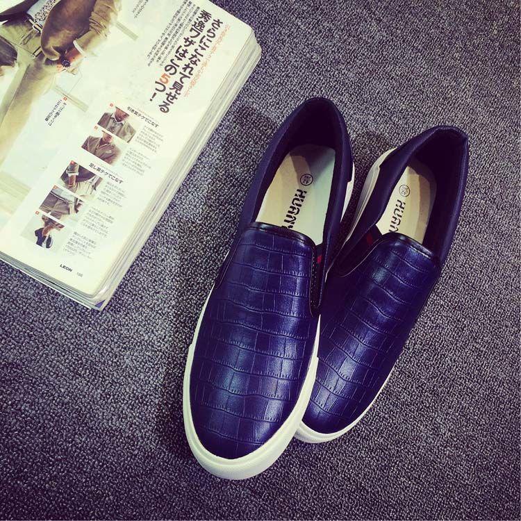 Product Introduction of Spring PU Leather Shoes Men's Waterproof Slip-on Lazy Shoes Versatile Sneakers Casual Shoes Black Men's Shoes 22