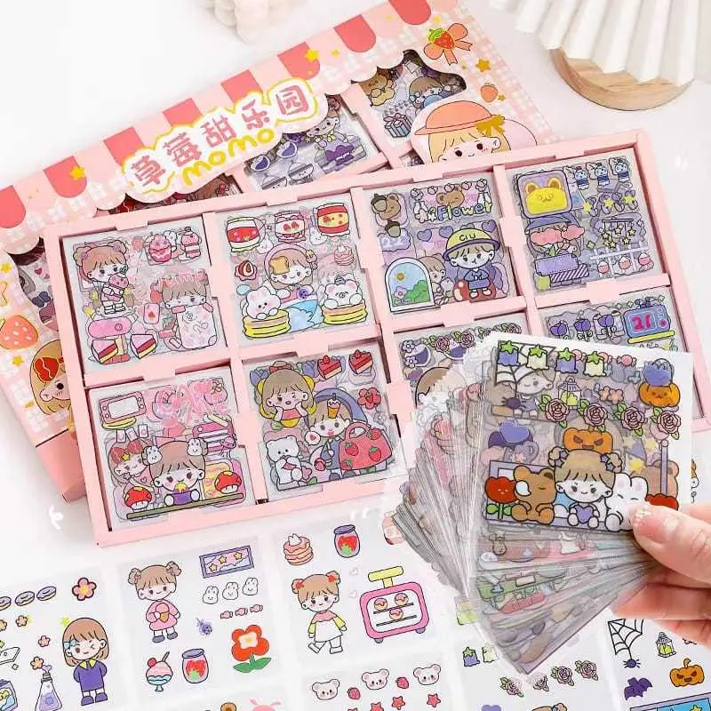Sticker Momo Isi 200 Lembar Murah Stiker momo Waterproof Sticker Murah Stiker Lucu Stiker Journal 2