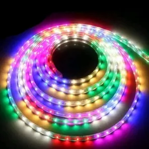 Lampu Led Strip Selang RGB Warna Warni / Merah Putih Plus Adaptor