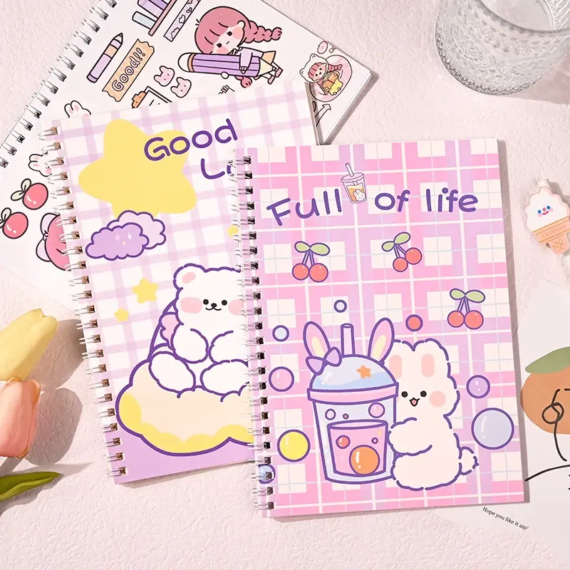 Sổ để chiết sticker A5 lò xo tặng kèm 2 tấm sticker