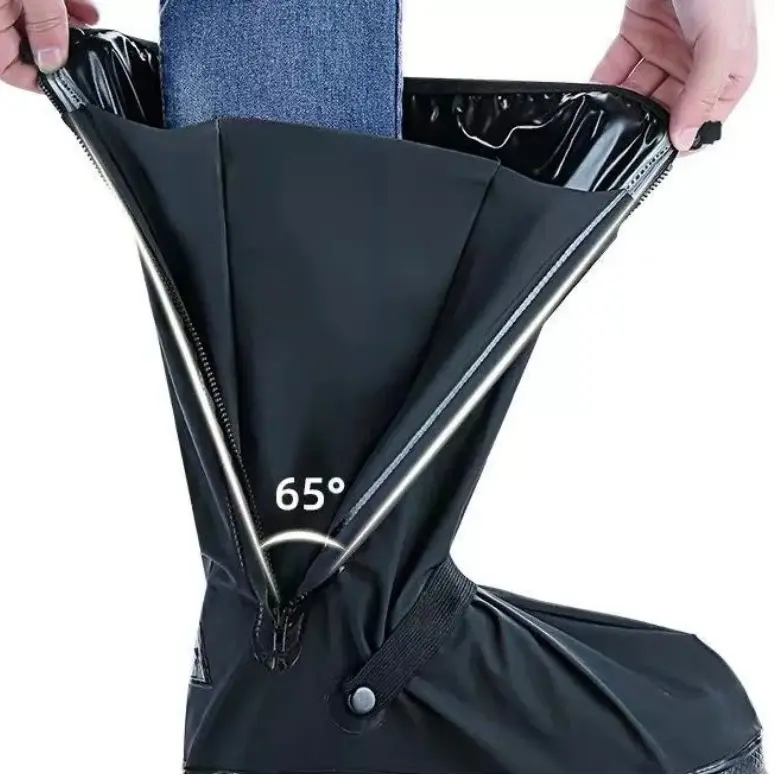 Ủng đi mưa, bọc giày đi mưa cao cổ với chất liệu PVC 2 lớp - hàng cao cấp 2