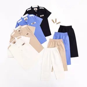 Setelan Koko Anak tangan   Pendek   / Setelan Baju Muslim Anak bahan   Linen   / Stelan Kemeja Koko anak   Celana Panjang   /Koko Anak / Kemeja Anak Atasan Kurta Katun Nyaman