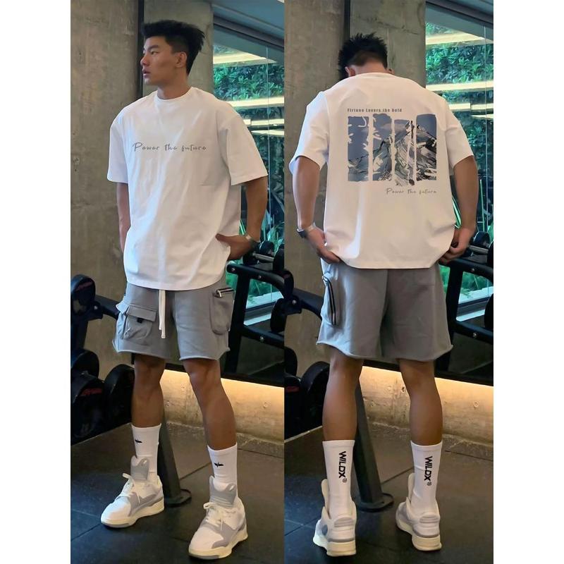 Áo Thun Đường Phố Họa Tiết Cổ Điển Dành Cho Nam Giới, Phong Cách Mỹ Cổ Điển Áo Mềm, In Hình Thu Thập, Áo Mùa Hè, TikTok Viral, Unisex, Thiết Yếu