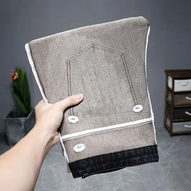 Quần Jean Nam, Thương Hiệu Thời Trang Quảng Châu Xintang, Mỏng Mùa Hè, Cao Cấp, Dáng Ôm, Ống Đứng Co Giãn, Hàng Mới Về 2024 Menswear Pants Denim Có Túi 4