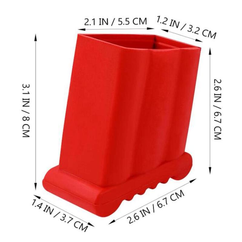 Product Introduction of 4x Ladder Feet Covers Protects Your Floor Wear Resistance Durable Telescoping Ladder Cap Feet Covers Rubber Steep Ladder Foot Pads 0